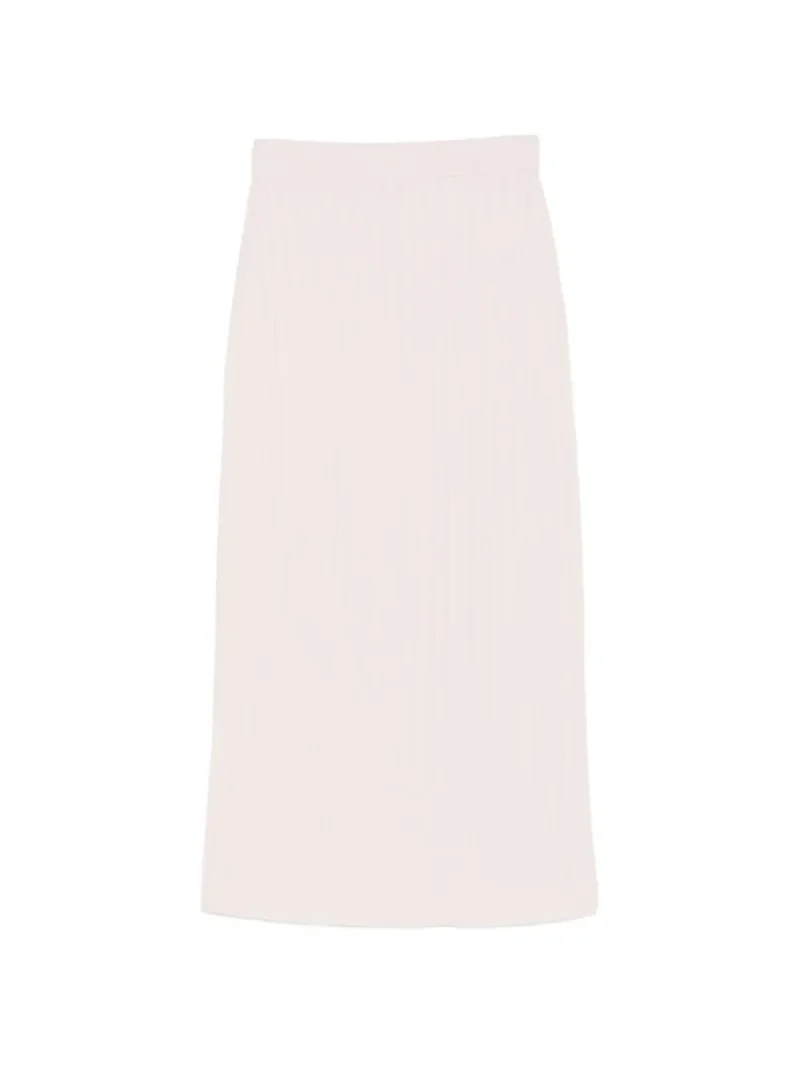 Fusta midi Fabiana Filippi  ribbed-knit roz