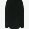 Fusta midi LouLou De Saison double-slit negru