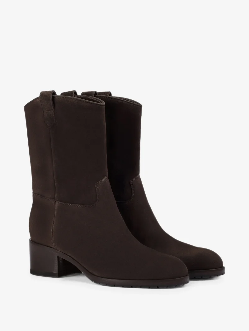 Alternative view of Ghete Doucal's suede block-heel maro