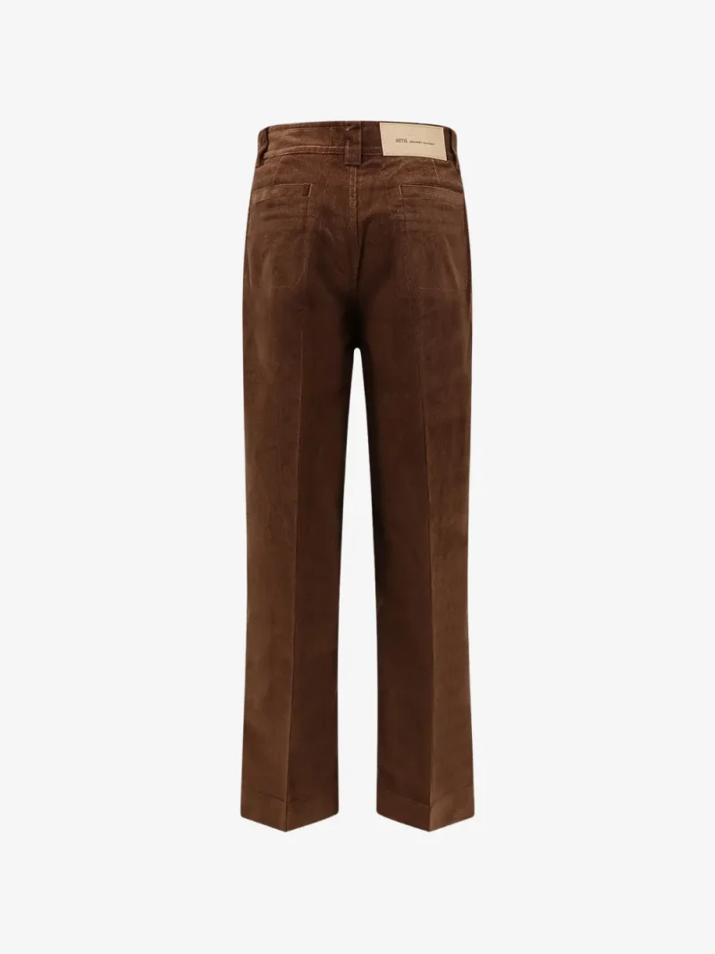 Alternative view of Pantaloni Ami Paris Corduroy maro