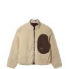 Jacheta Axel Arigato Moss fleece panelled bej