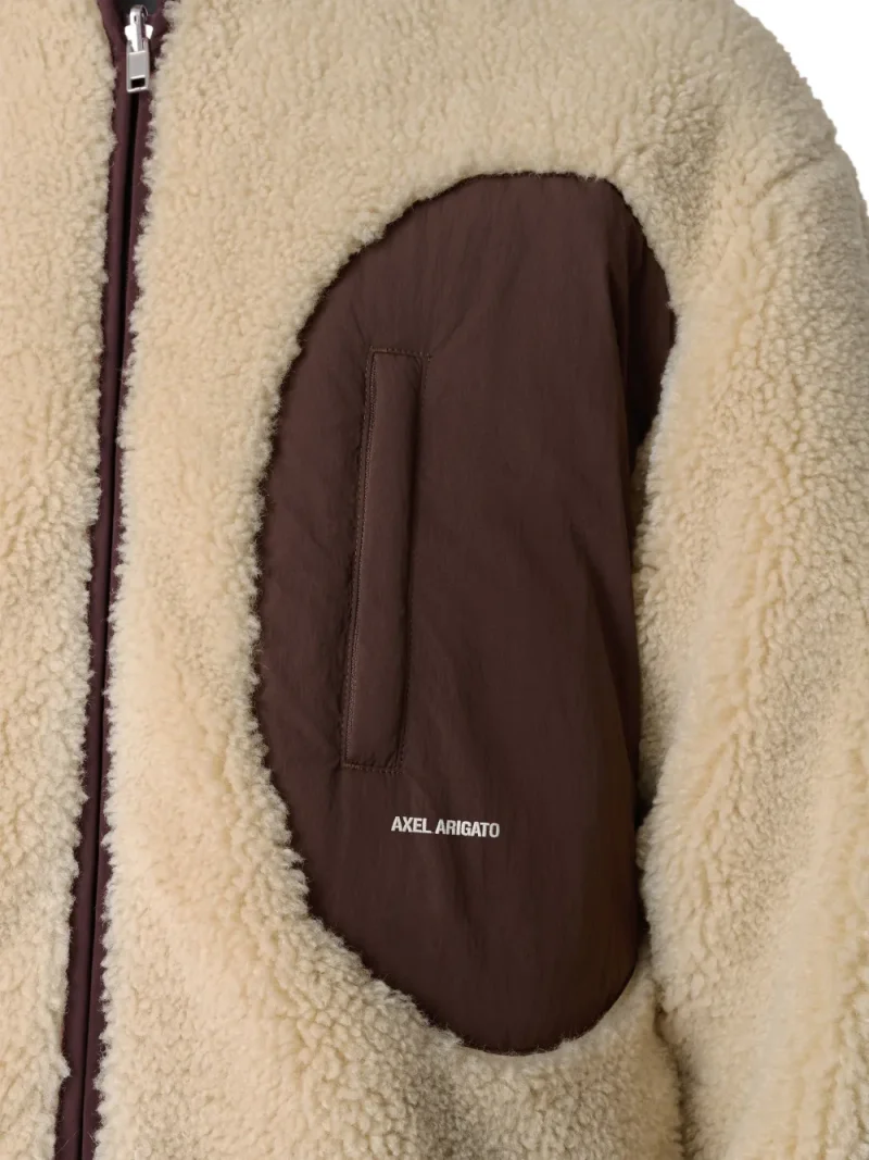 Jacheta Axel Arigato Moss fleece panelled bej - imagine 4