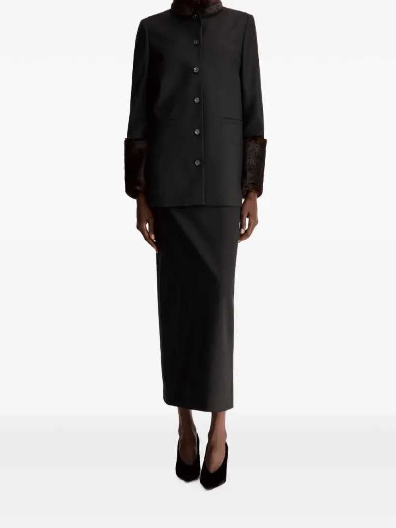 Alternative view of Jacheta LouLou De Saison faux fur negru