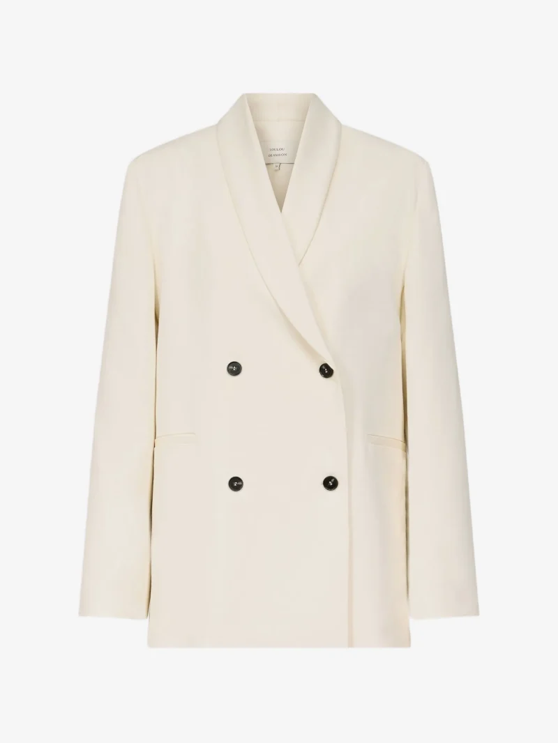 Jacheta LouLou De Saison shawl-collar ecru