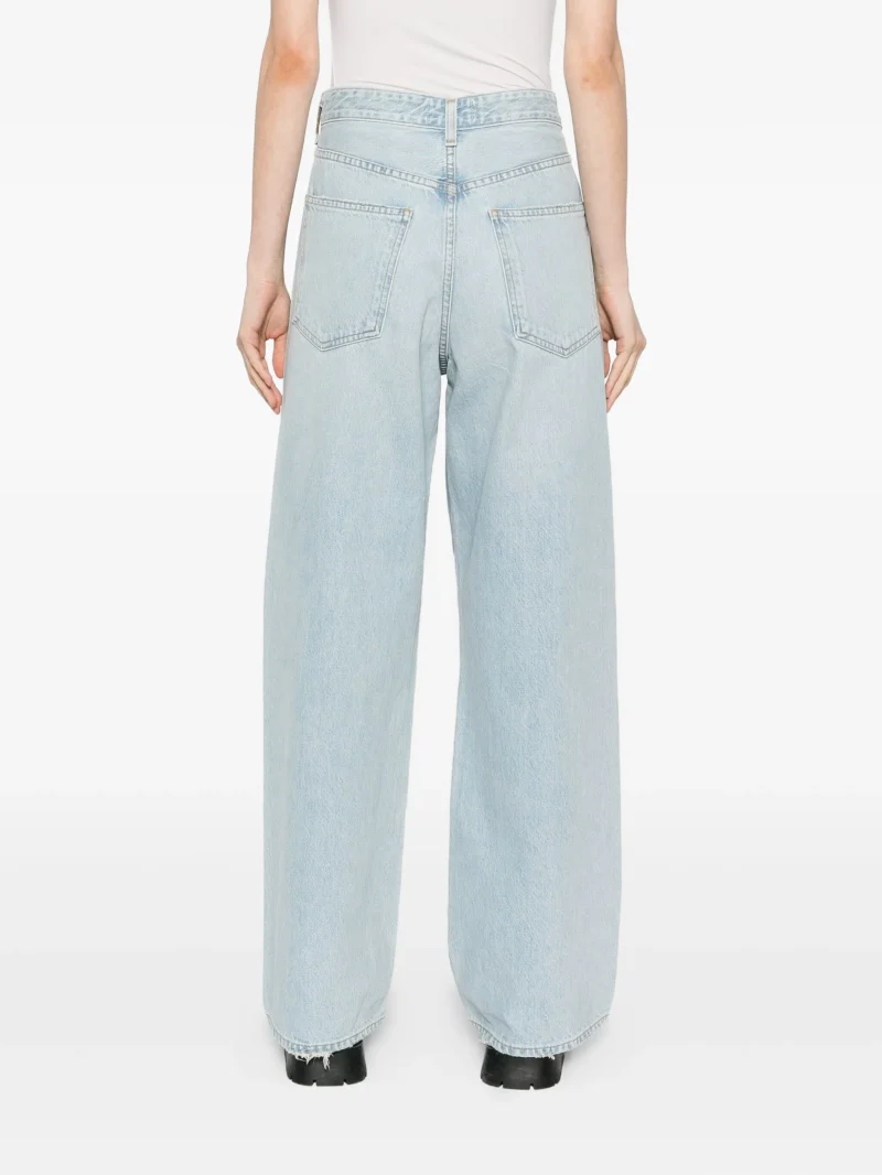 Jeans AGOLDE Vana wide-leg albastru - imagine 4
