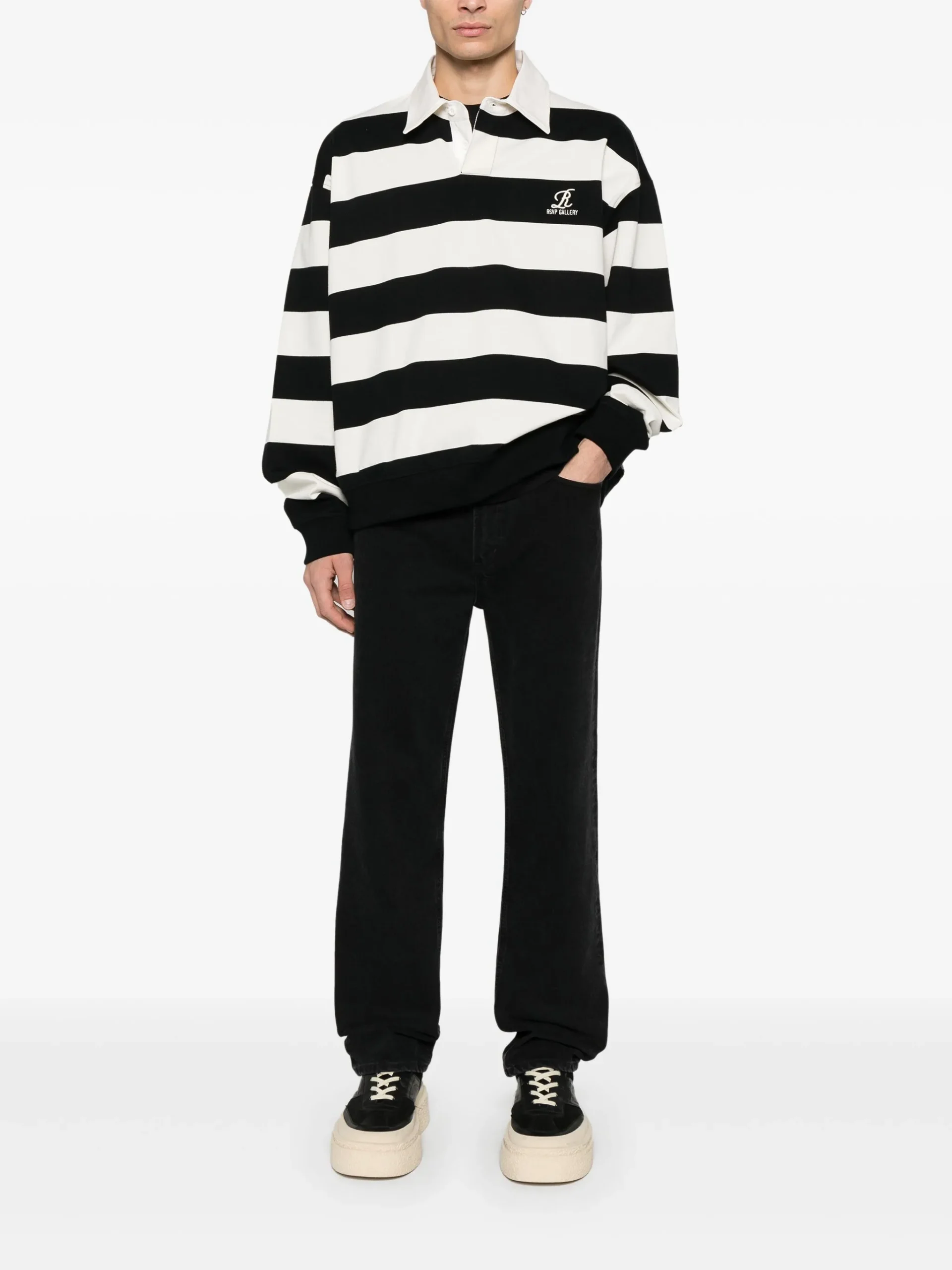 Jeans AGOLDE Waldon negru - imagine 2