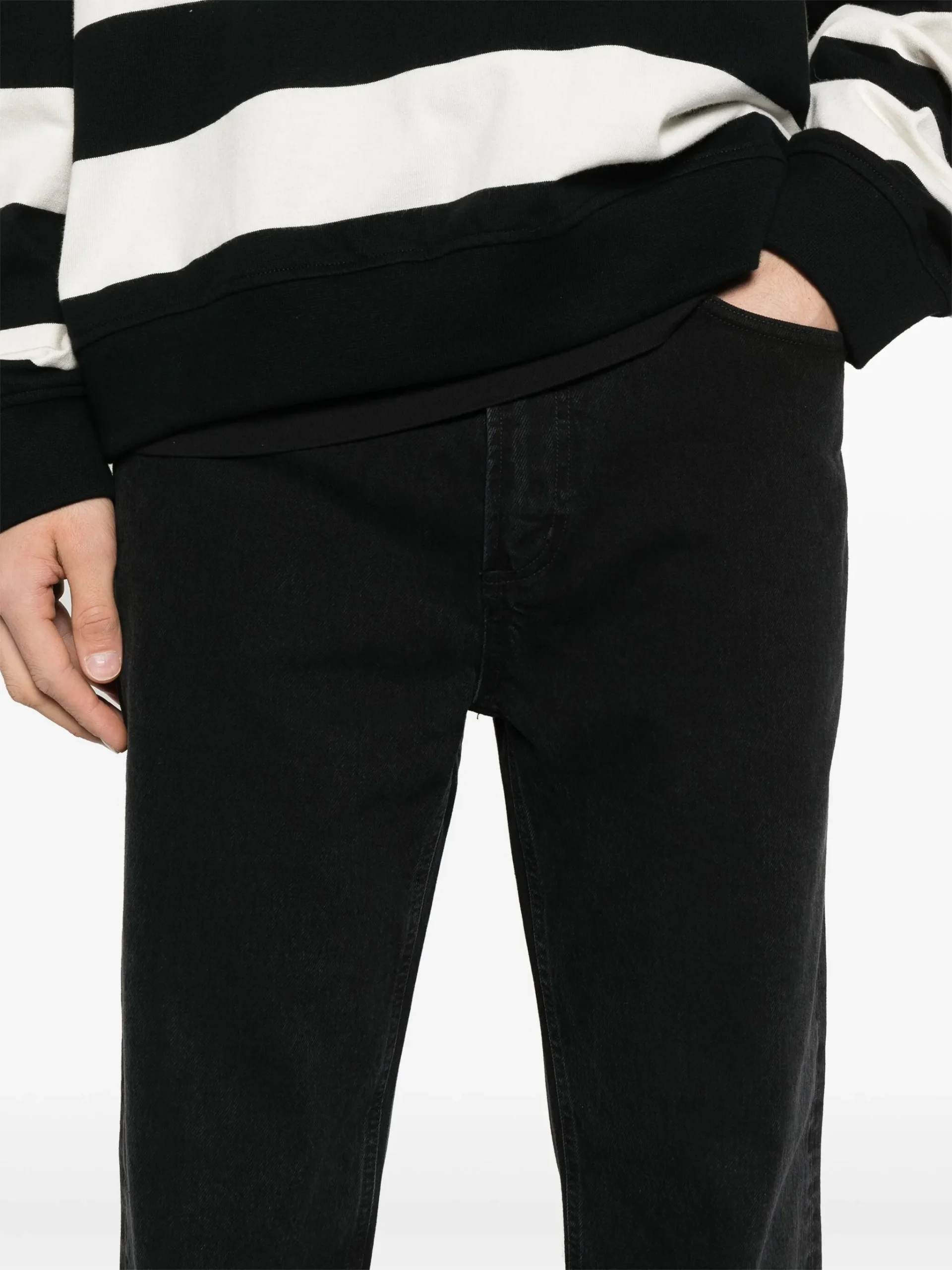 Jeans AGOLDE Waldon negru - imagine 3