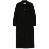 Palton Rohe button-fastening spread-collar negru