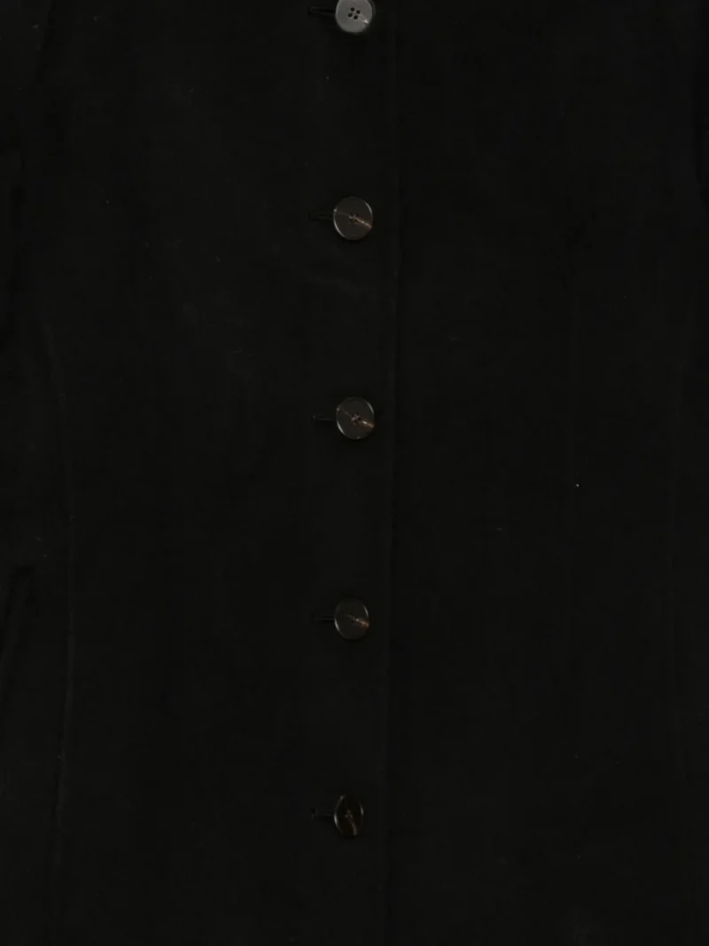 Palton Rohe button-fastening spread-collar negru - imagine 3