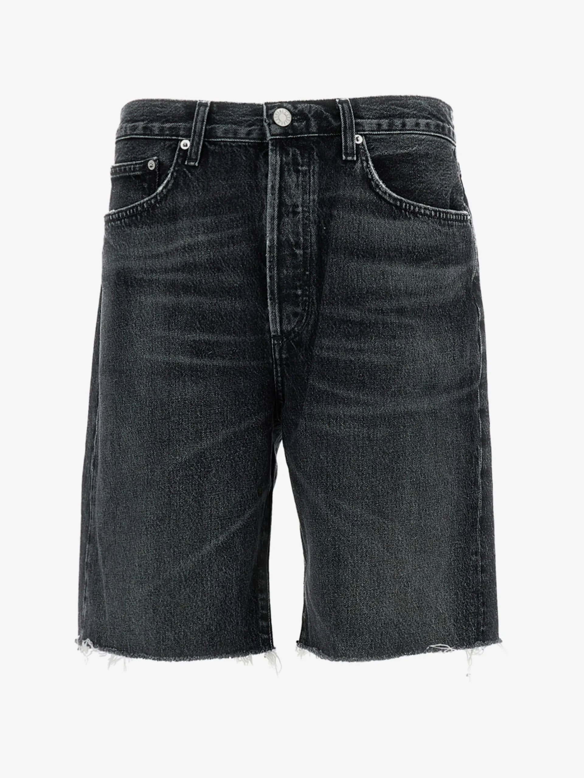 Pantaloni Agolde Anson buttoned negru