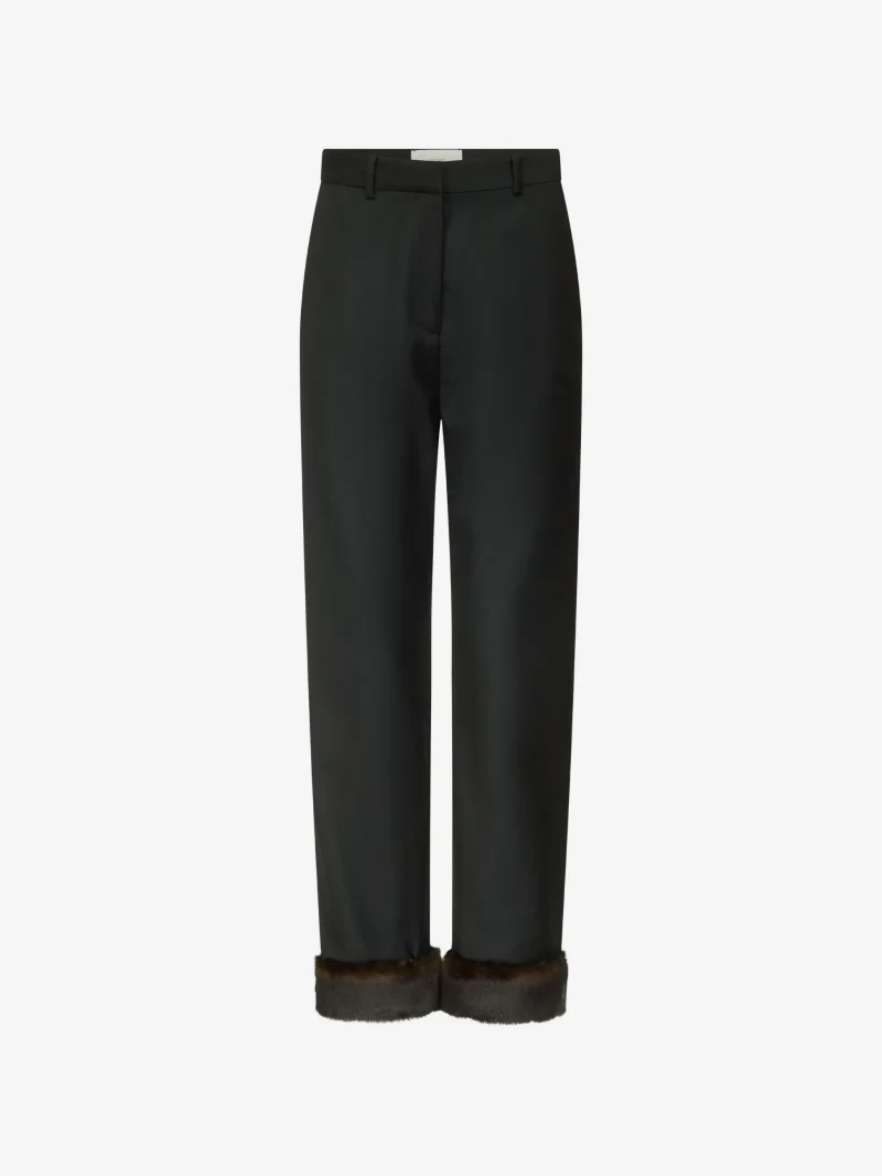 Pantaloni LouLou De Saison Haden faux fur-trim