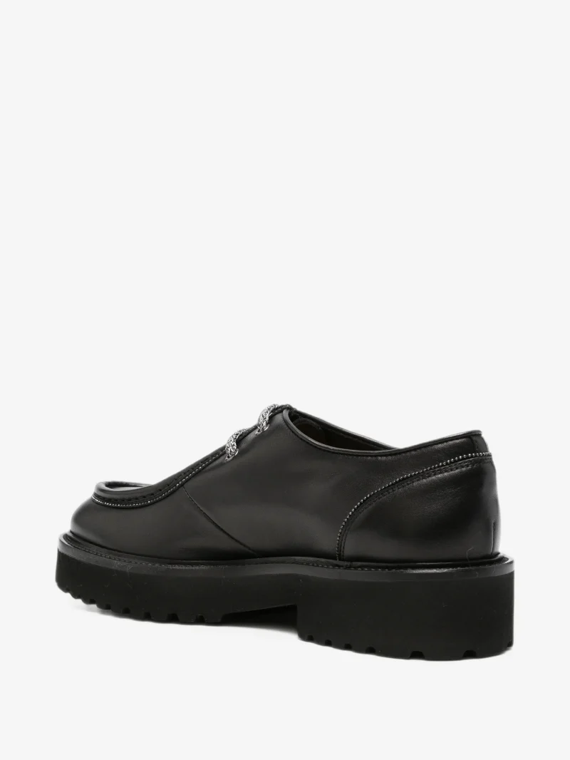 Pantofi Doucal's chunky-sole Derby negru - imagine 4