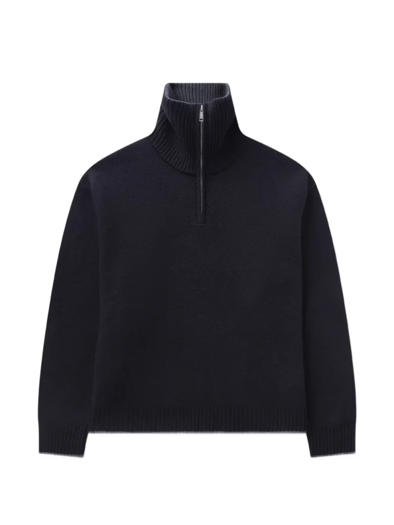 Pulover Axel Arigato Trace half-zip negru