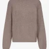 Pulover LouLou De Saison Tristan crew-neck maro
