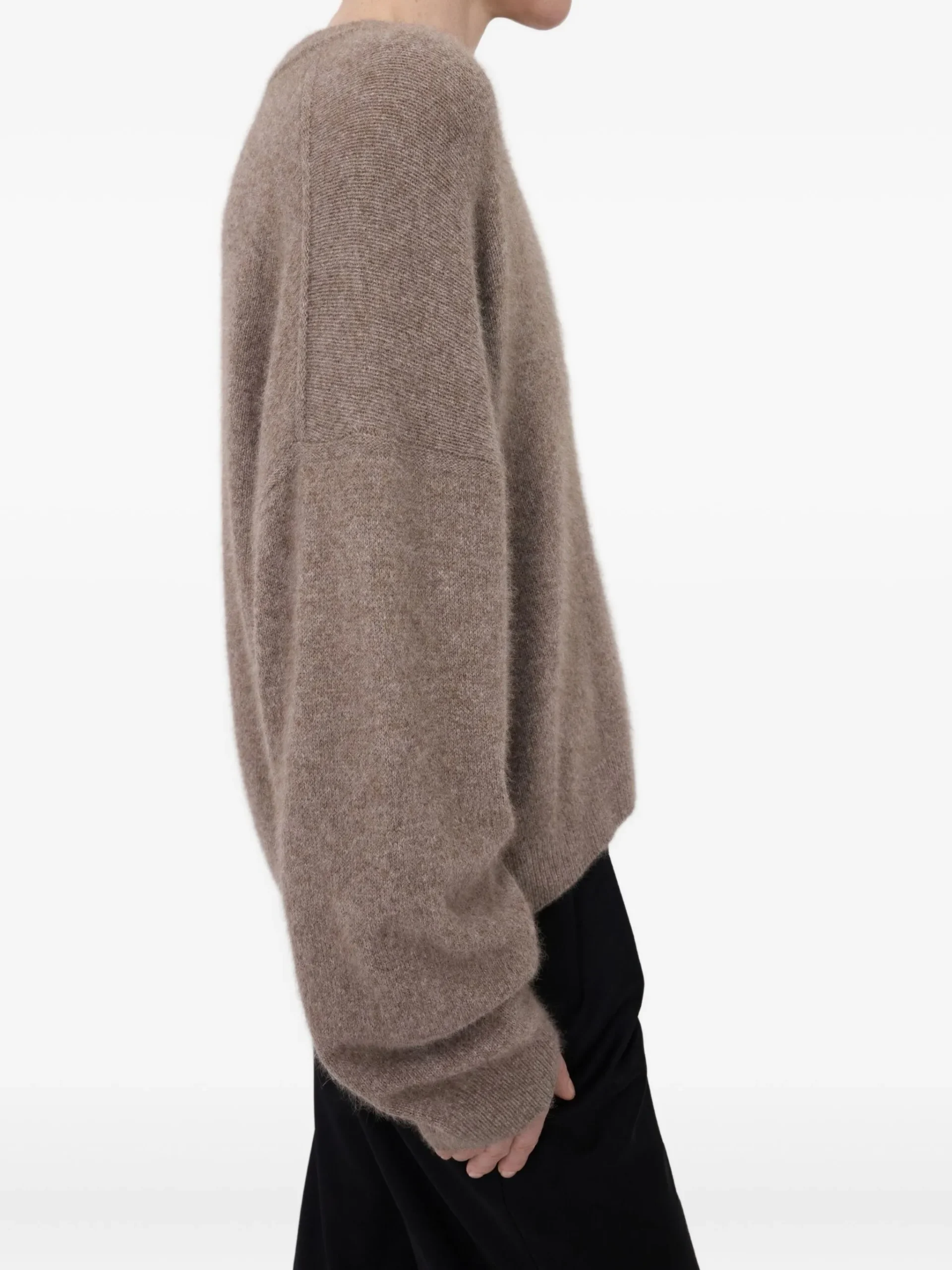 Pulover LouLou De Saison Tristan crew-neck maro - imagine 3