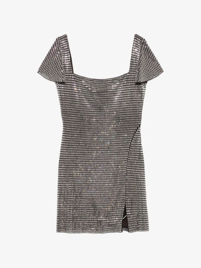 Rochie mini Self-Portrait embellished flared-sleeve