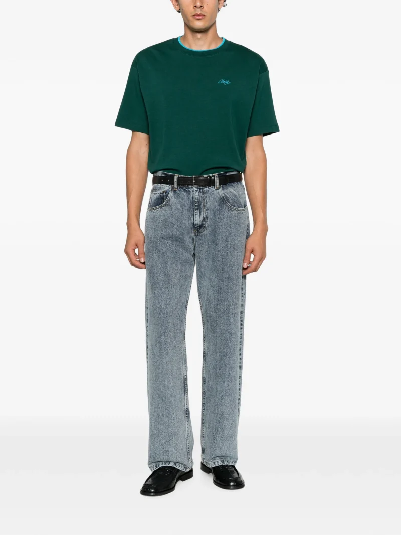 Alternative view of Tricou Drole De Monsieur Belissima logo-embroidered verde