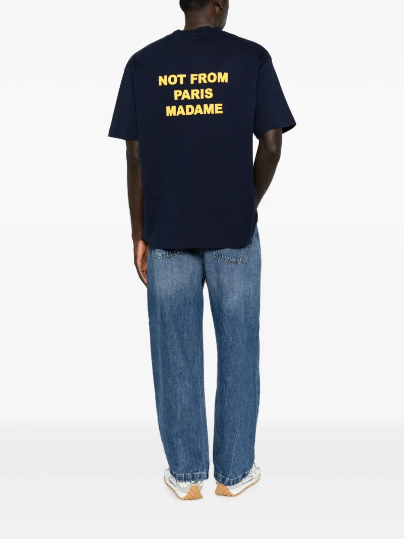 Alternative view of Tricou Drole De Monsieur Bold Slogan bleumarin