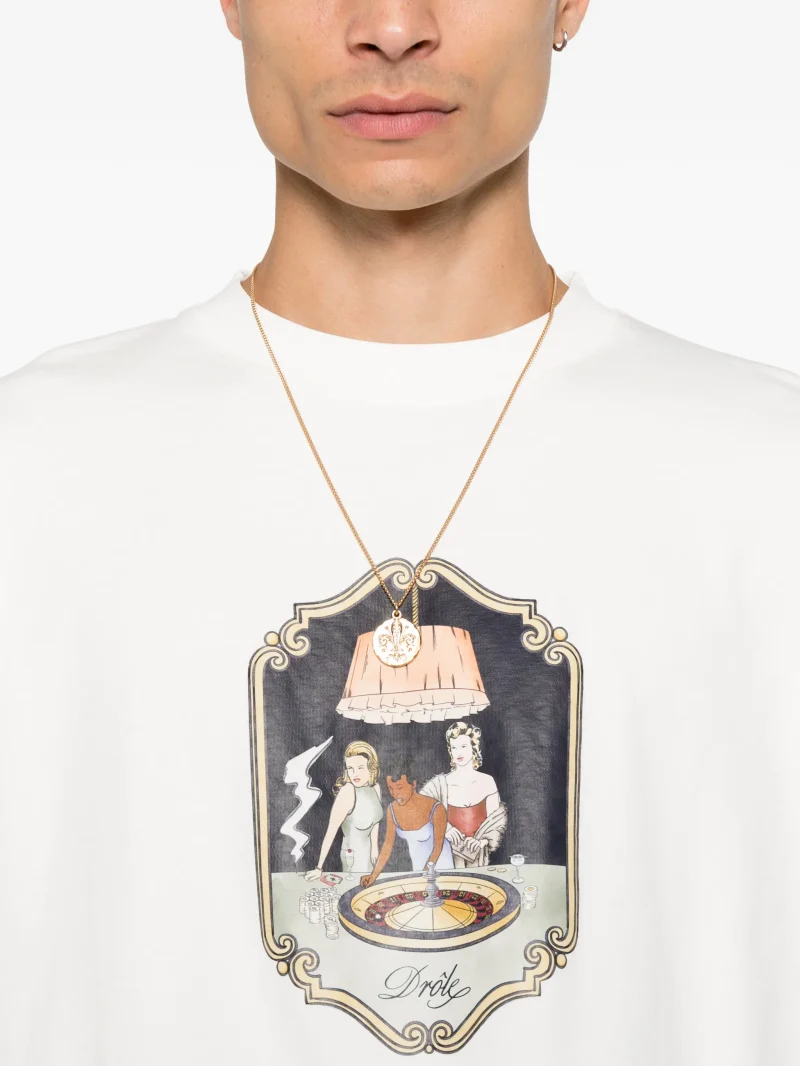 Tricou Drole De Monsieur Casino Scene alb - imagine 3
