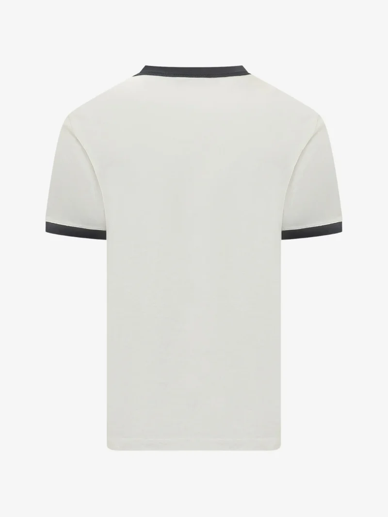 Alternative view of Tricou Drole De Monsieur Column graphic-print alb