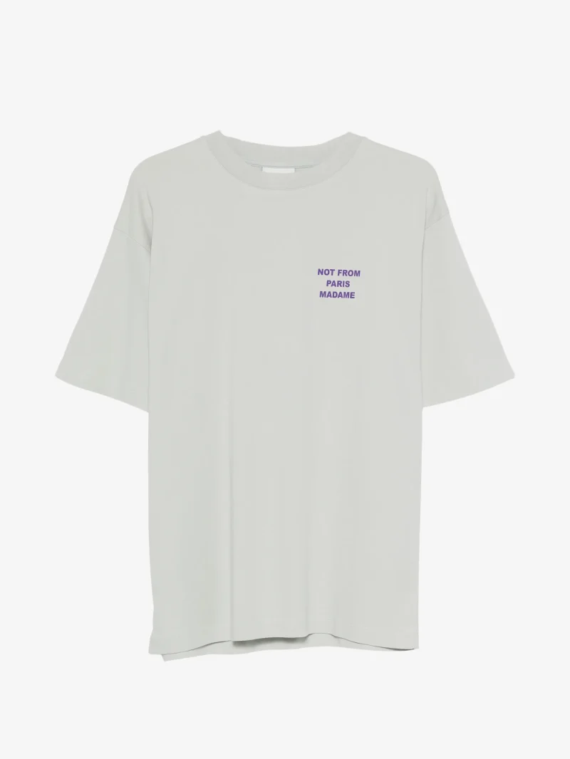 Tricou Drole De Monsieur "Not From Paris Madame" gri