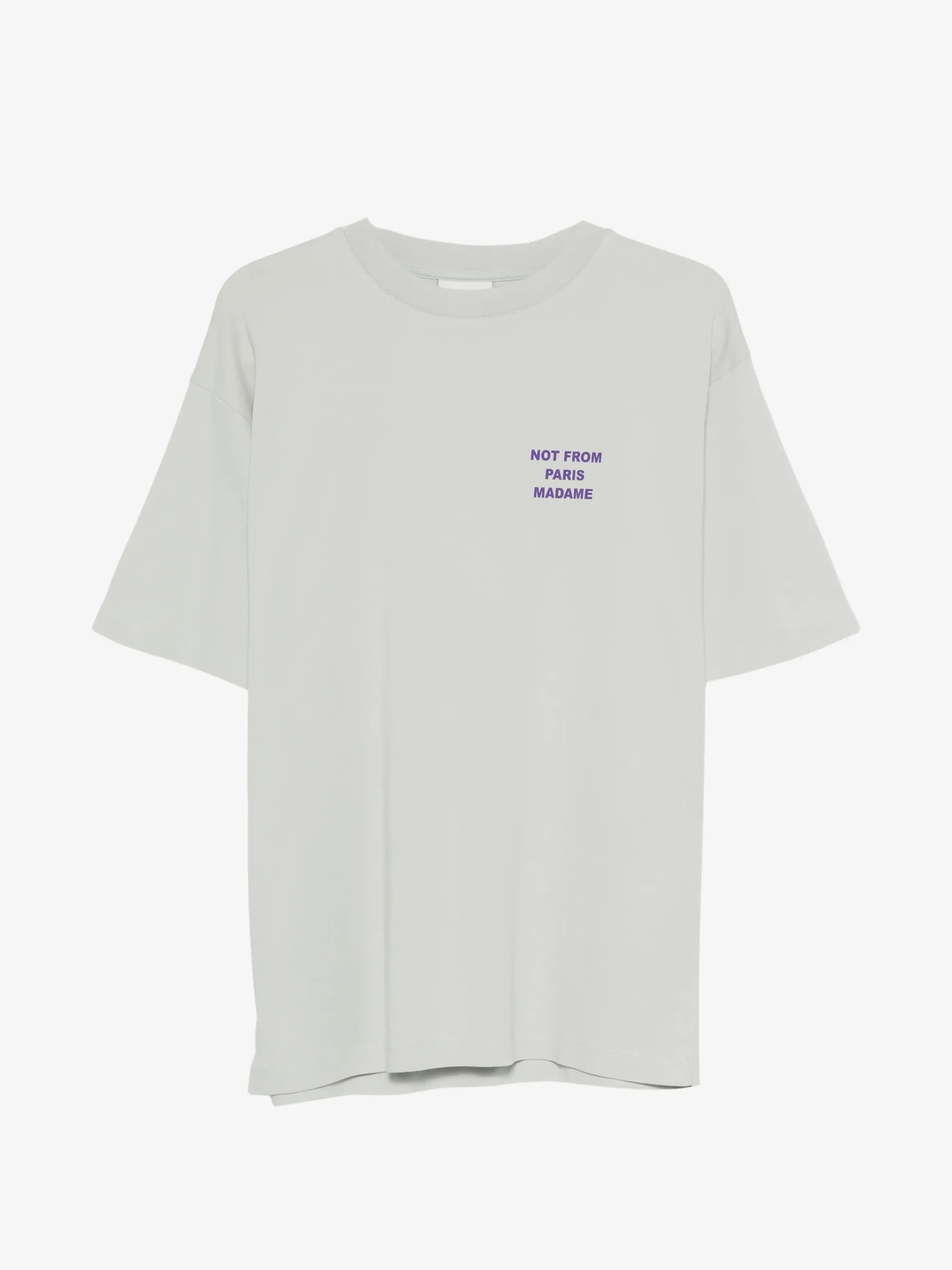 Tricou Drole De Monsieur "Not From Paris Madame" gri
