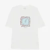 Tricou Drole De Monsieur graphic-print alb
