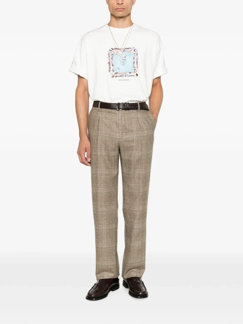Alternative view of Tricou Drole De Monsieur graphic-print alb