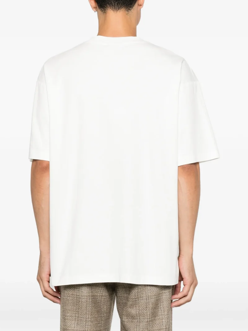 Tricou Drole De Monsieur graphic-print alb - imagine 4