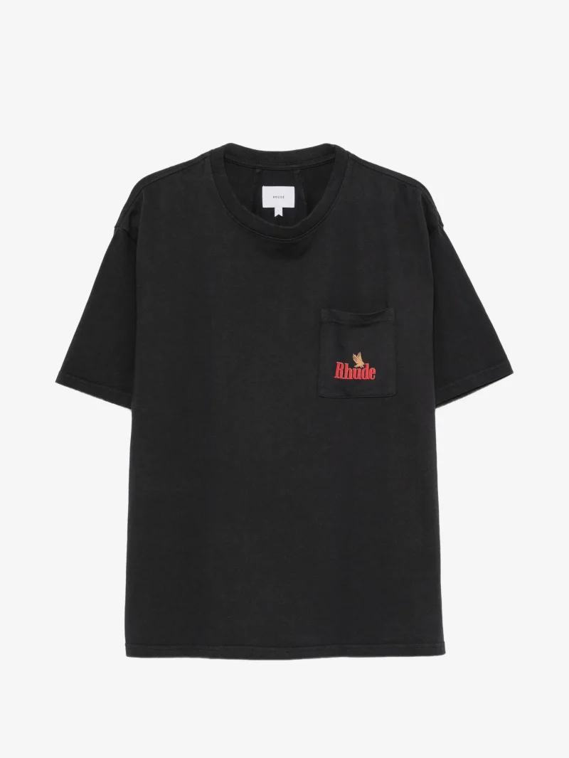 Tricou RHUDE chest-pocket negru