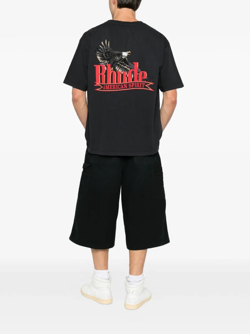 Alternative view of Tricou RHUDE chest-pocket negru