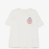 Tricou RHUDE graphic-print alb