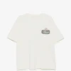 Tricou RHUDE logo-print alb