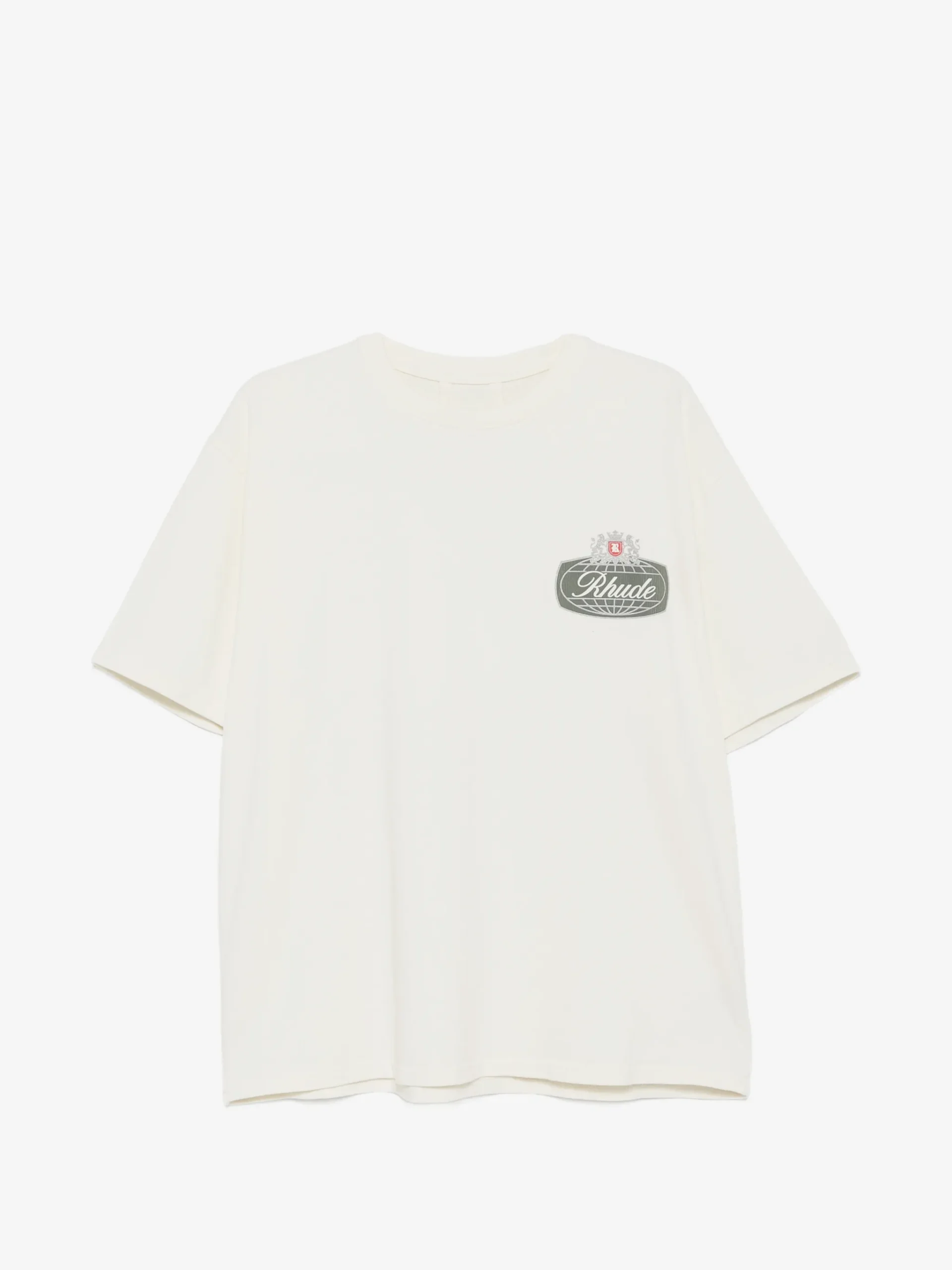 Tricou RHUDE logo-print alb