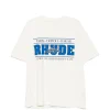 Tricou RHUDE logo-print alb