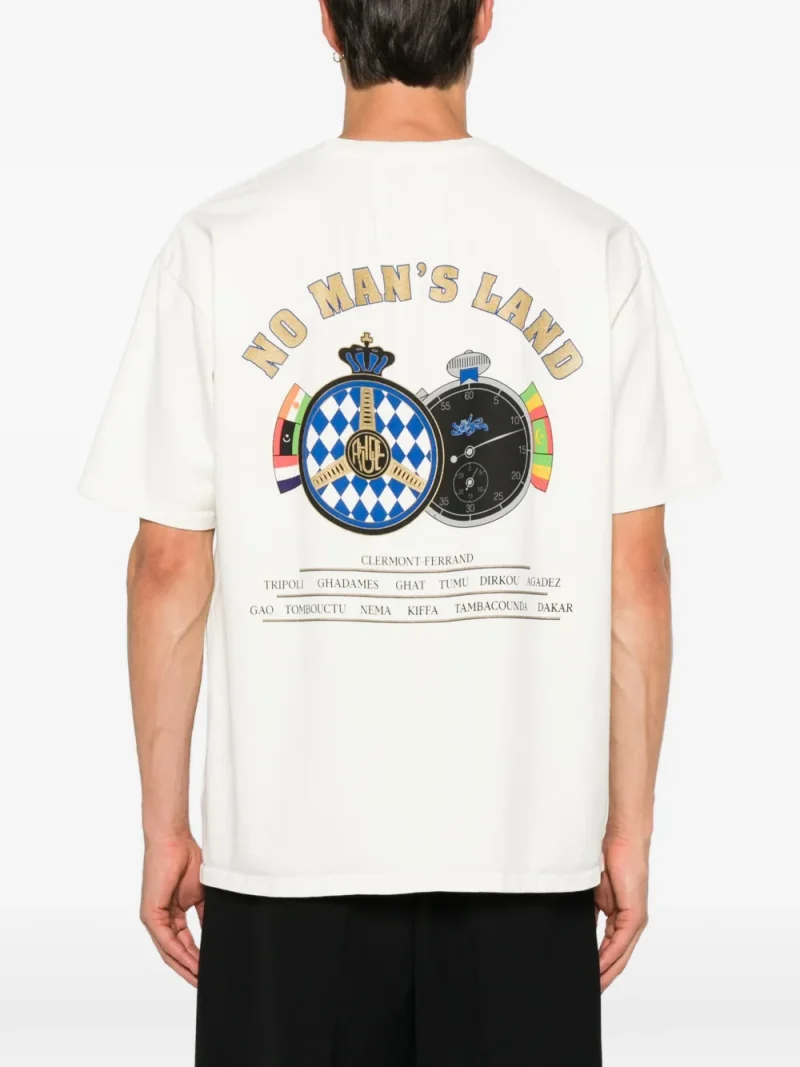 Tricou RHUDE logo-print alb - imagine 4