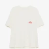 Tricou RHUDE  logo-print pocket alb