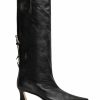 Cizme MIISTA Charlene Boots Black Brush Off Leather negru