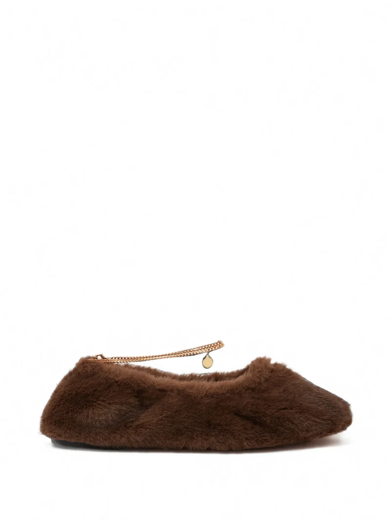 Balerini Stella McCartney Mink Ankle Chain maro
