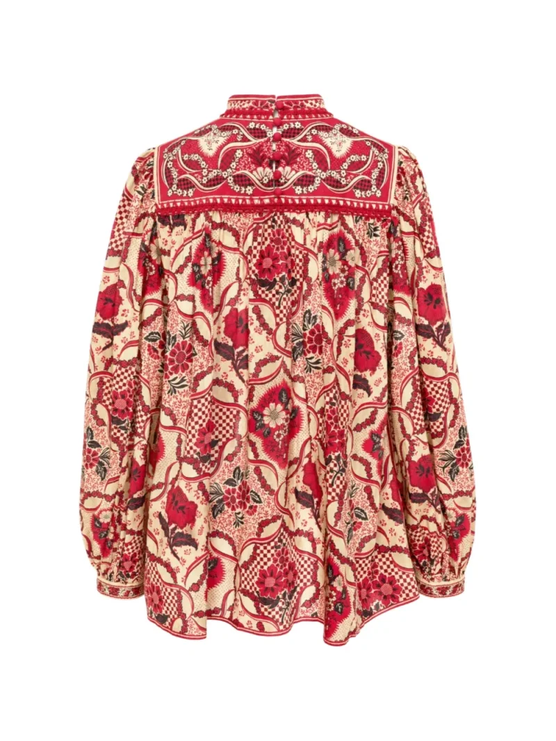Alternative view of Bluza Alemais Kenny Floral rosu