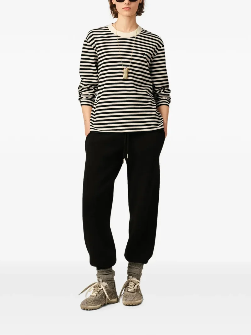 Bluza Ami Paris Mariniere Ami de Coeur ecru - imagine 4