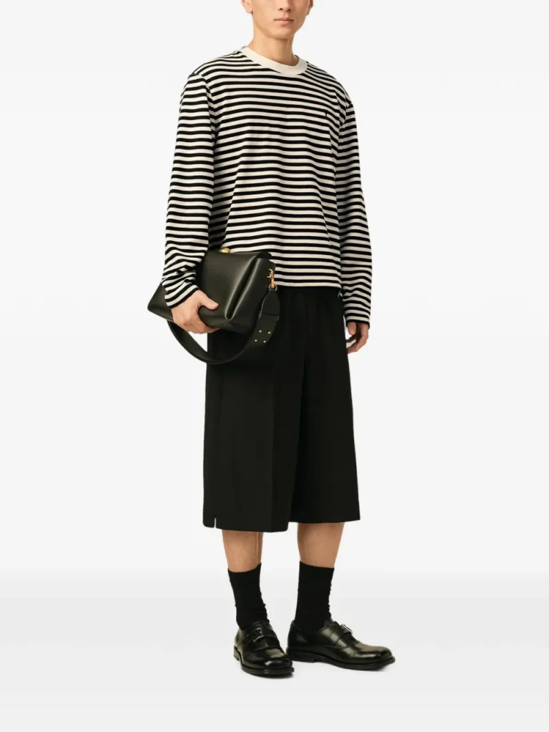 Bluza Ami Paris Mariniere Ami de Coeur ecru - imagine 3
