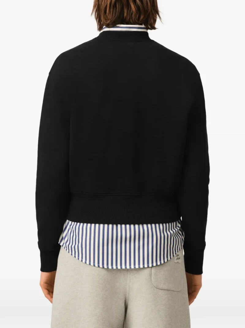 Alternative view of Bluza Ami Paris with Ami de Coeur negru