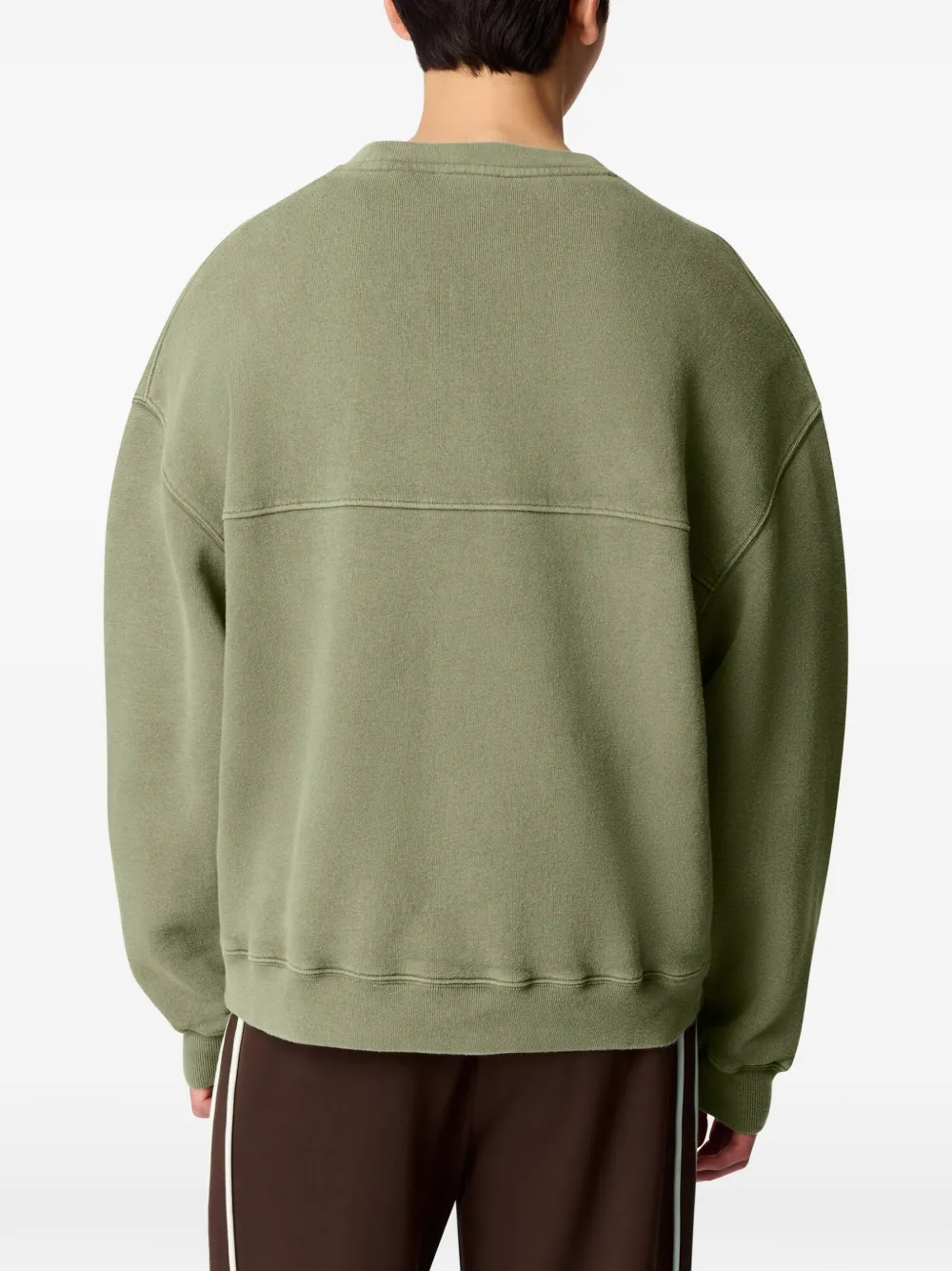 Bluza Axel Arigato Gens Logo-Embroidered Washed verde - imagine 2