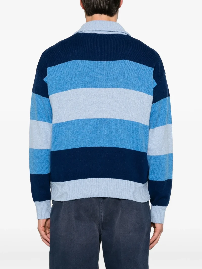 Alternative view of Bluza Axel Arigato Striped Polo-Collar albastru