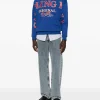 Bluza Drole De Monsieur slogan-print albastru