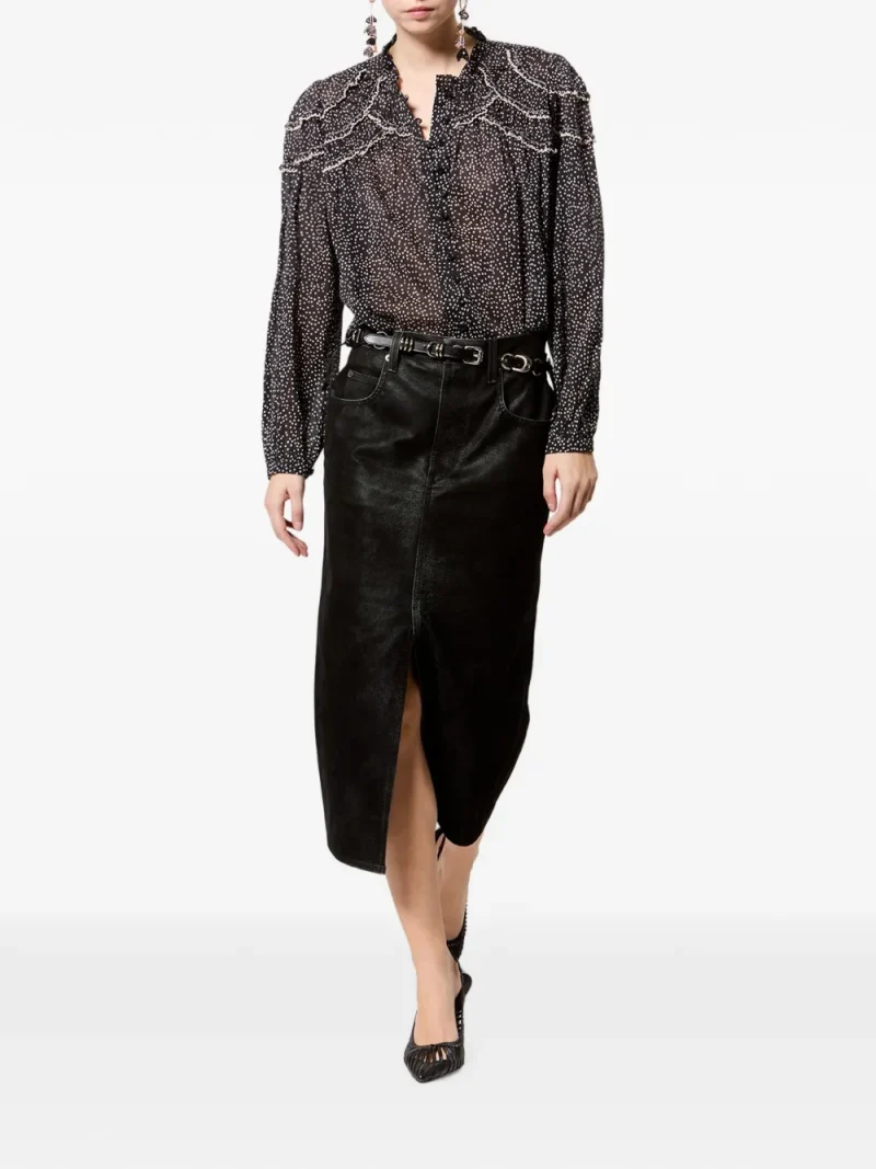 Bluza Marant Etoiel Christa negru - imagine 4
