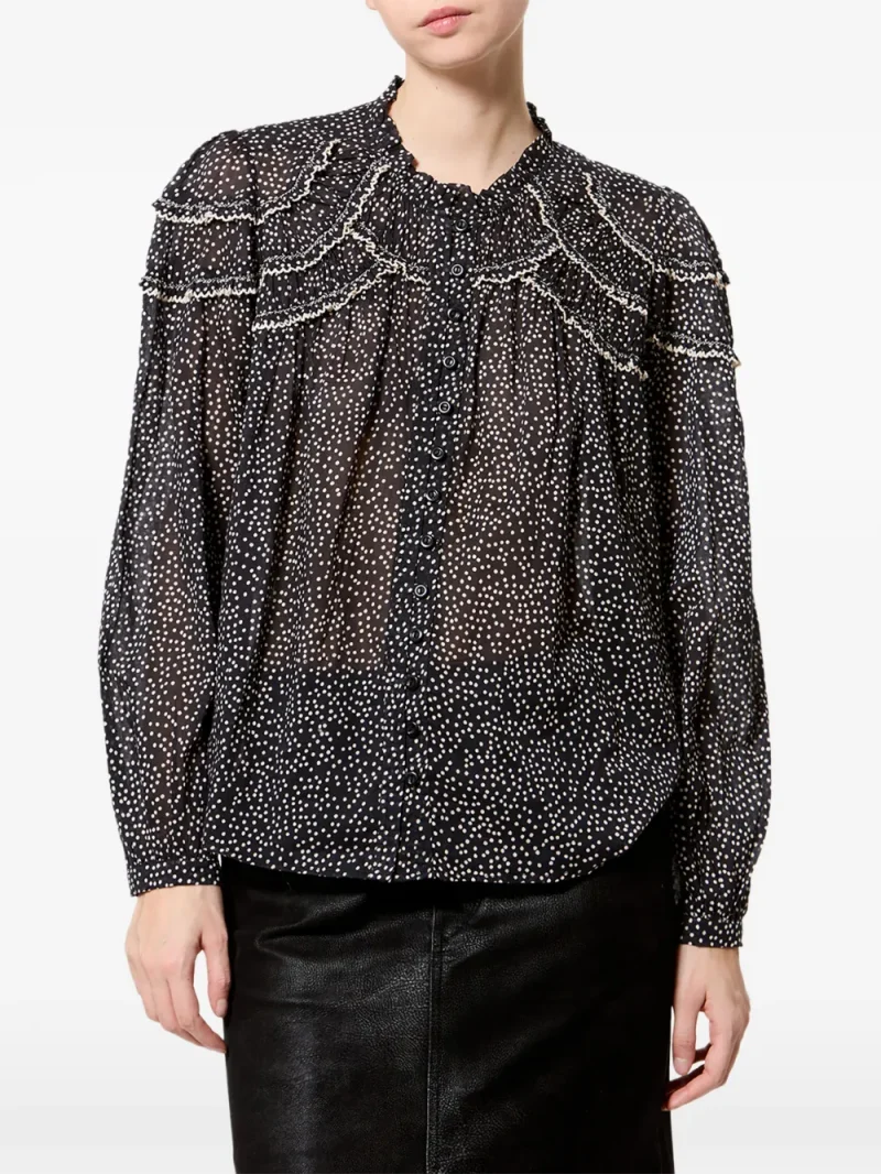 Bluza Marant Etoiel Christa negru - imagine 3