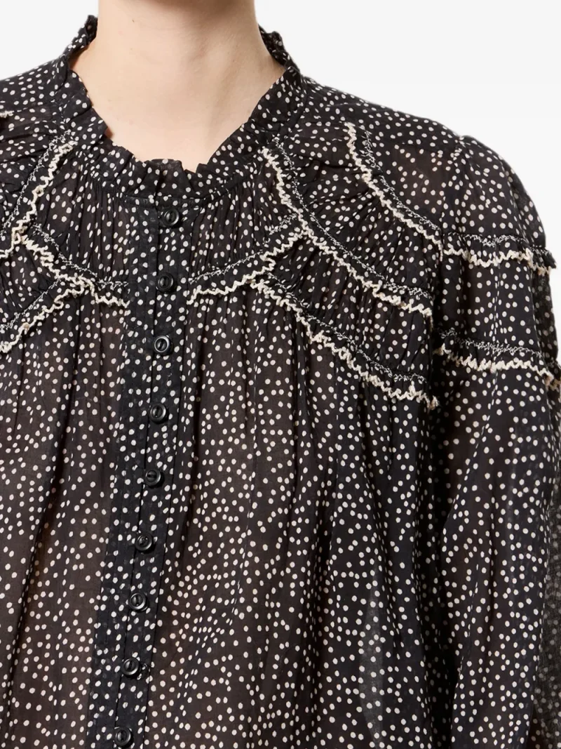 Bluza Marant Etoiel Christa negru - imagine 5