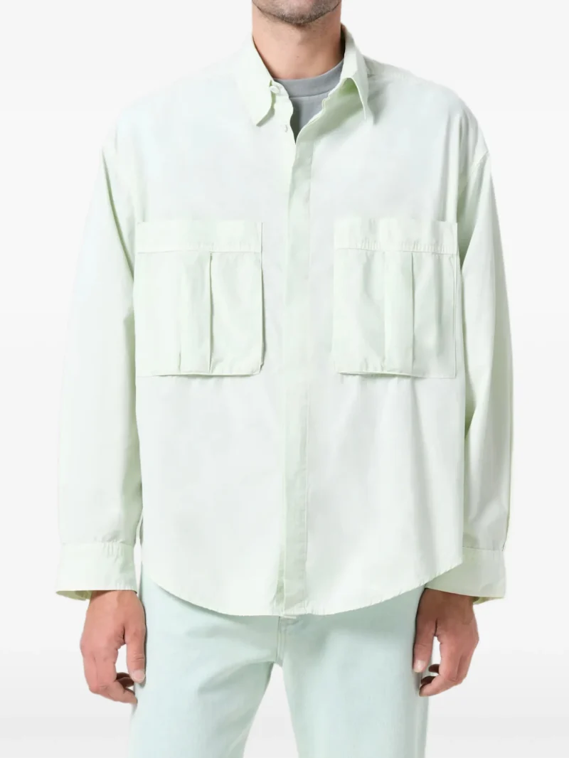 Camasa Citizens of Humanity Flap Pocket verde - imagine 5